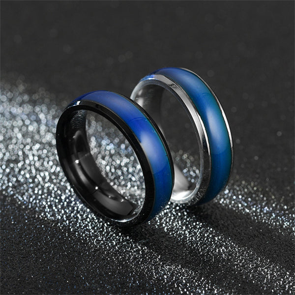 Rainbow 6mm Mood Band Ring