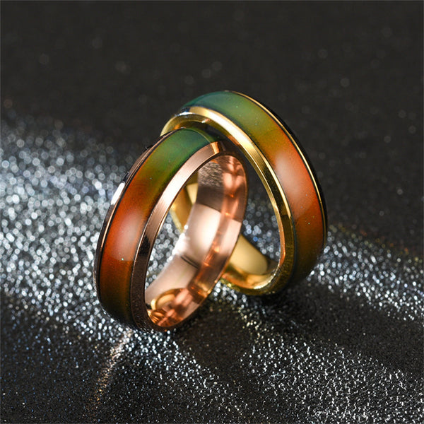 Rainbow 6mm Mood Band Ring