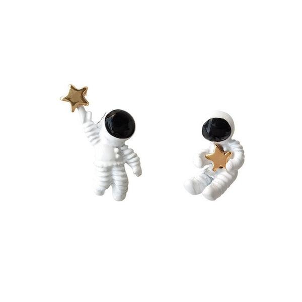 Astronaut Star Space Matching Stud Earrings