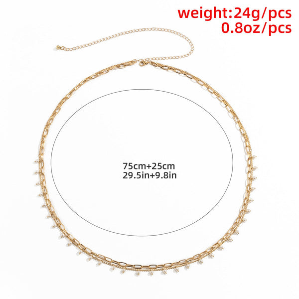 Circle Charm Beaded Waist Belly Chain