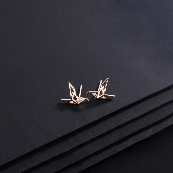 Japanese Orizuru Threader Earrings