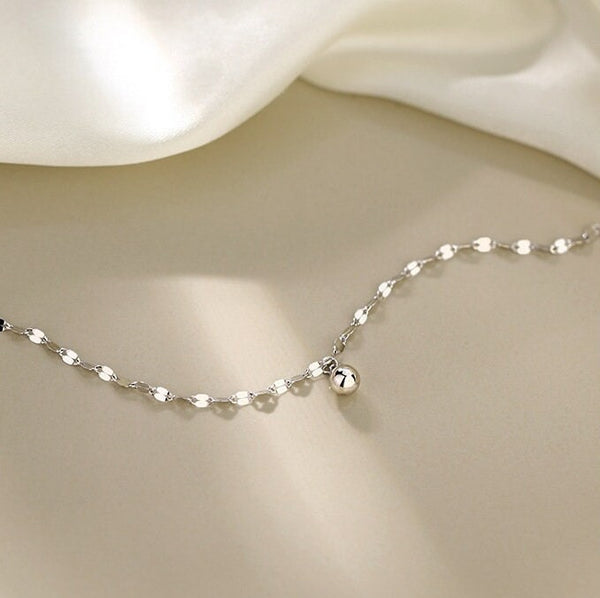 Dainty Gold Ball Charm Anklet