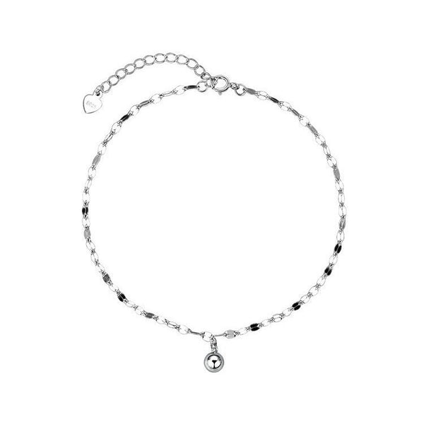 Dainty Gold Ball Charm Anklet