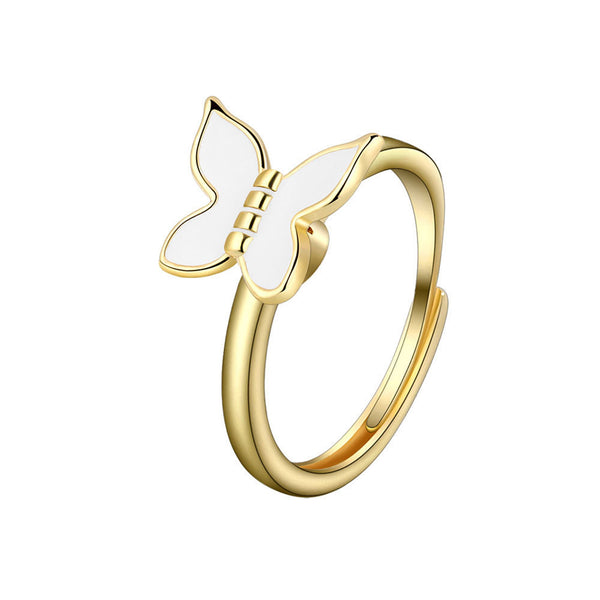 Butterfly Anxiety Fidget Spinner Ring