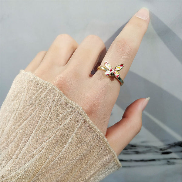 Butterfly Anxiety Fidget Spinner Ring