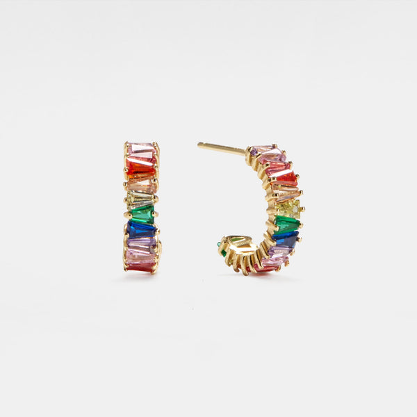 Rainbow LGBTQ Pride Hoop Earrings